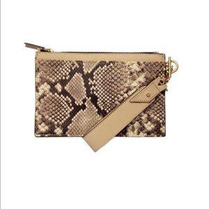 India Hicks Snake Print Wristlet